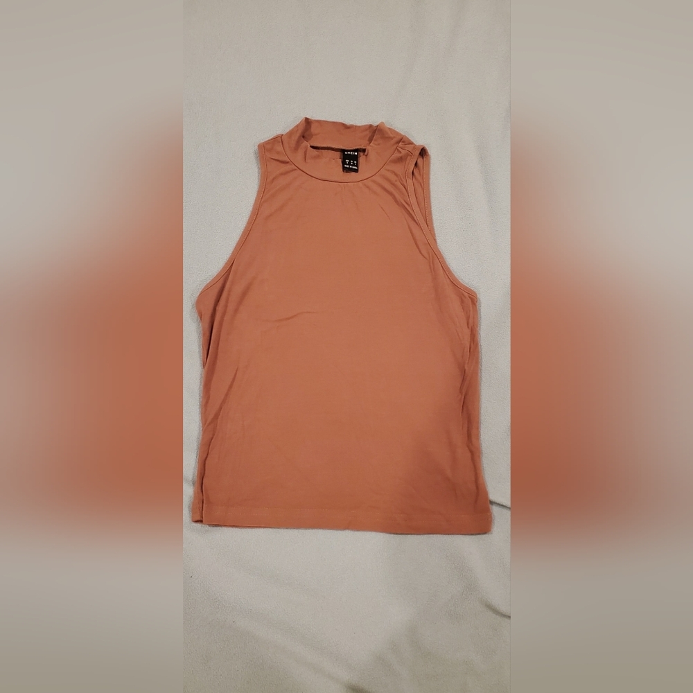 Shein Mock Neck Solid Tank Top